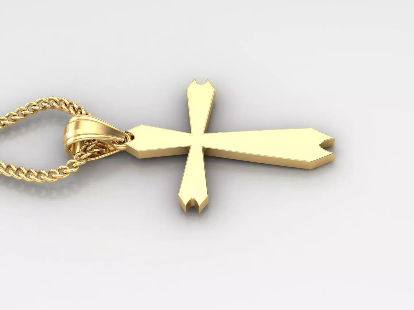 Jesus Christ Cross Pendant 3DM STL 1CP068 3D model_0
