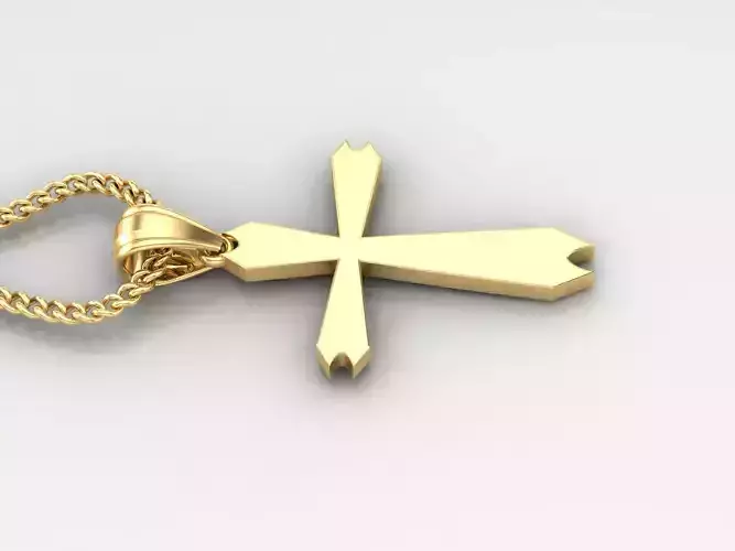 Jesus Christ Cross Pendant 3DM STL 1CP068