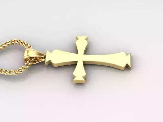 Jesus Christ Cross Pendant 3DM STL 1CP048