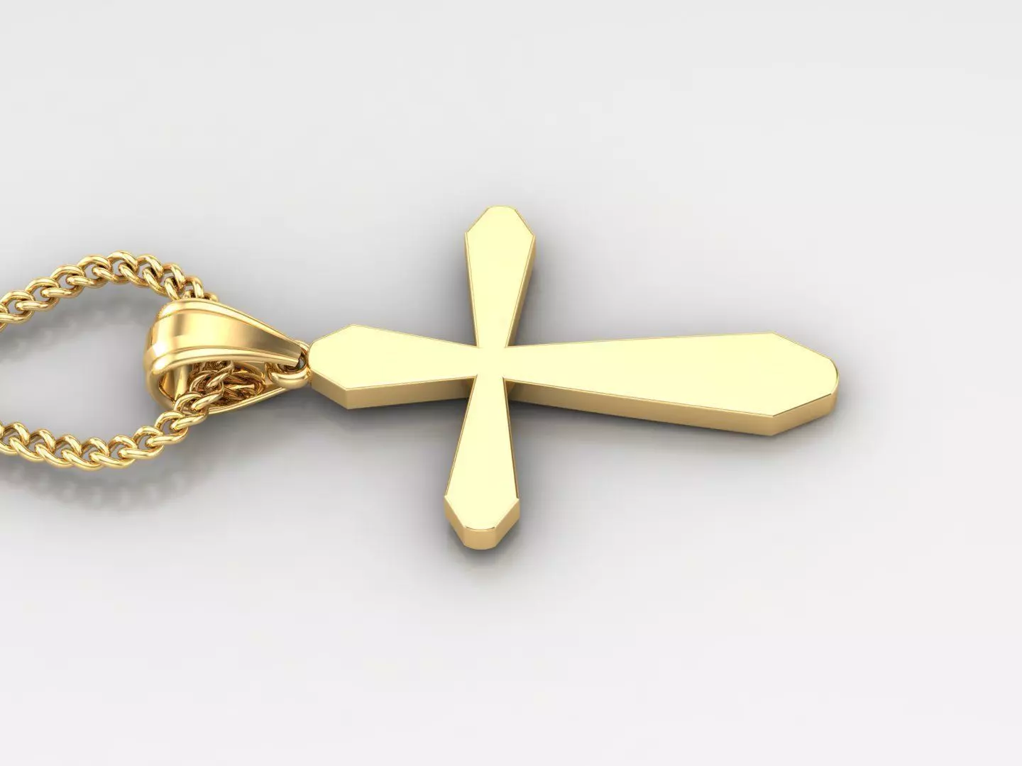 Jesus Christ Cross Pendant 3DM STL 1CP046 3D model_0