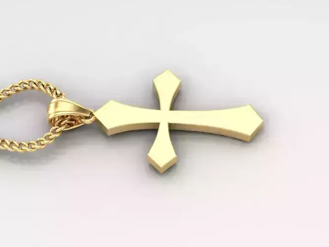 Jesus Christ Cross Pendant 3DM STL 1CP044