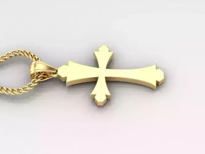 Jesus Christ Cross Pendant 3DM STL 1CP042