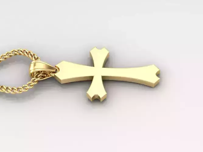 Jesus Christ Cross Pendant 3DM STL 1CP037