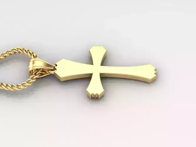 Jesus Christ Cross Pendant 3DM STL 1CP036