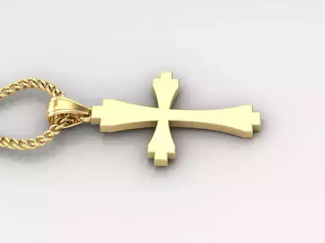 Jesus Christ Cross Pendant 3DM STL 1CP030