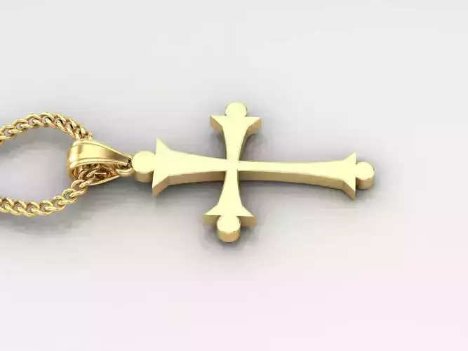 Jesus Christ Cross Pendant 3DM STL 1CP028