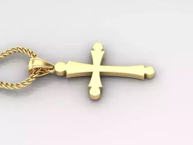 Jesus Christ Cross Pendant 3DM STL 1CP027