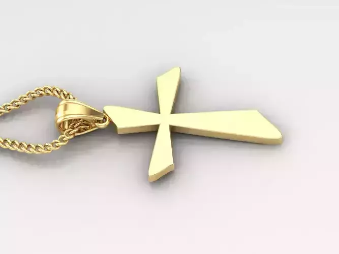 Jesus Christ Cross Pendant 3DM STL 1CP024