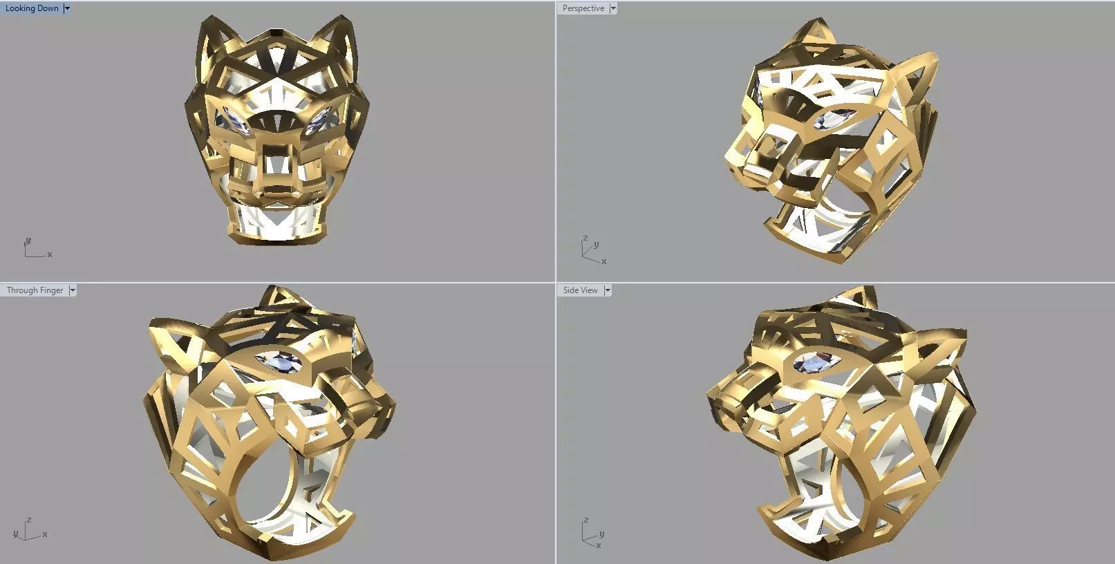 halo panther 3D print model