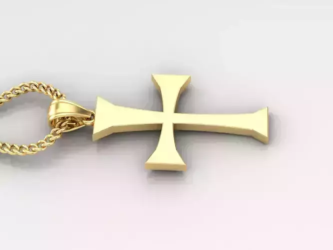 Jesus Christ Cross Pendant 3DM STL 1CP019