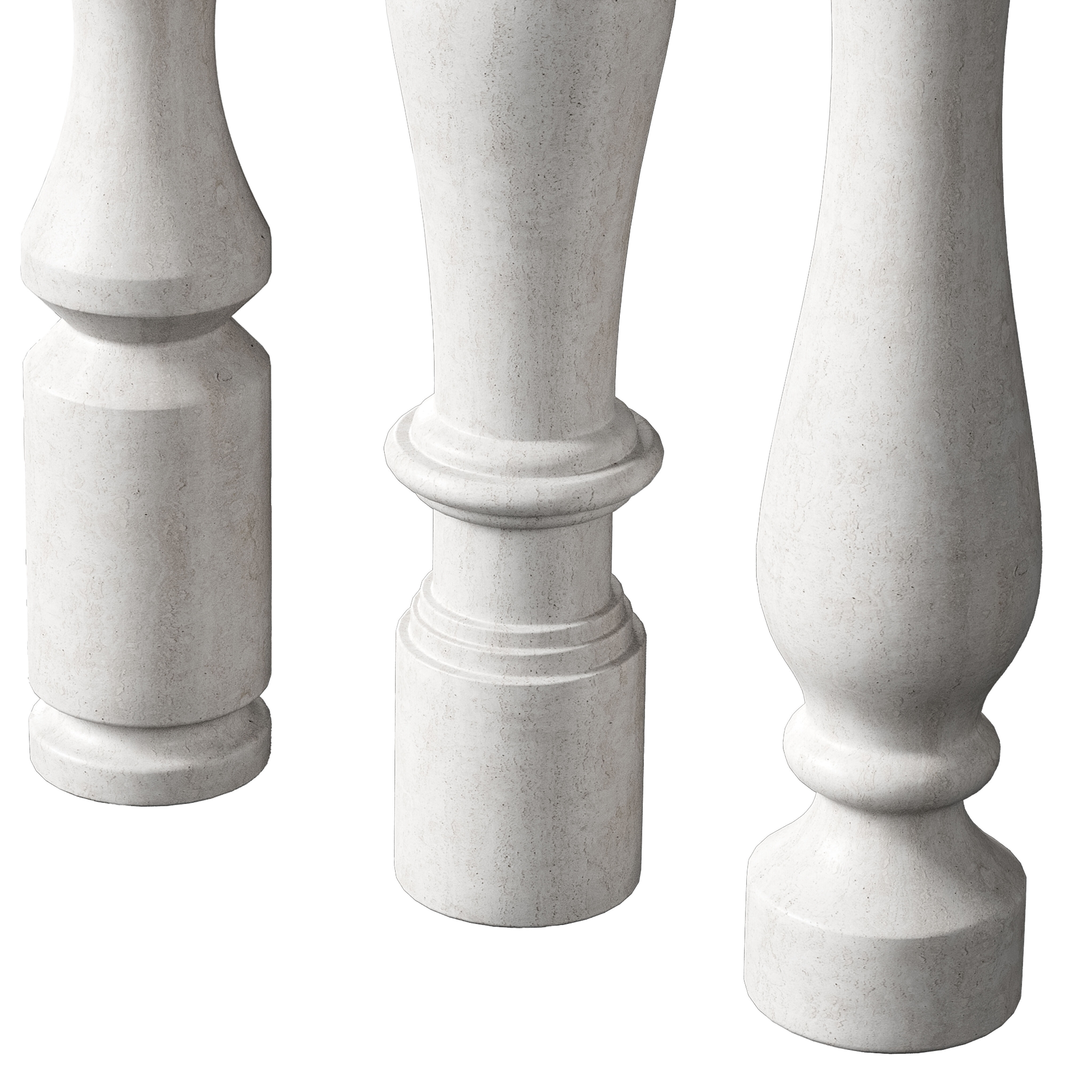 Marble Quintet Balusters with Classic Design 2 3D model_4