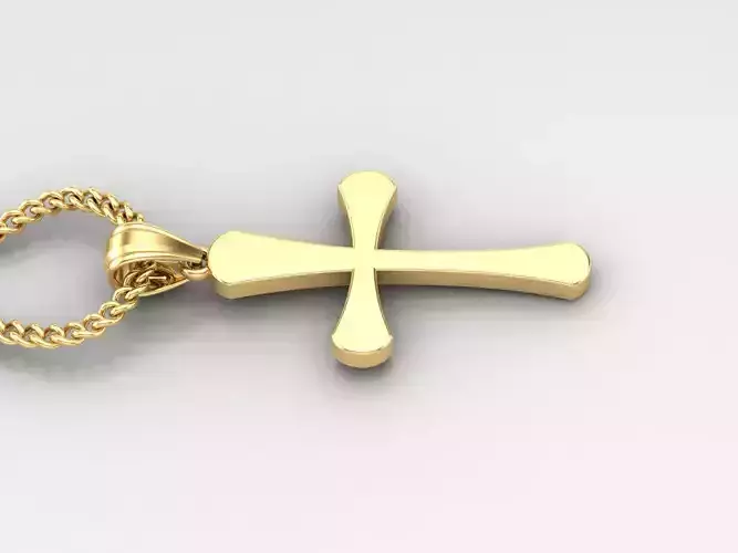 Jesus Christ Cross Pendant 3DM STL 1CP011