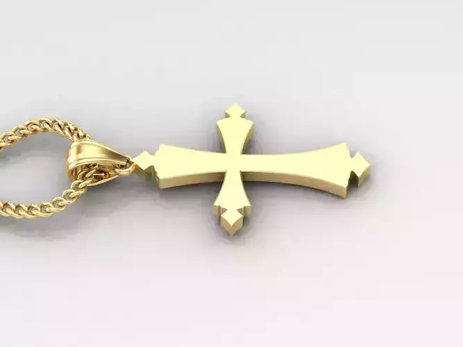 Jesus Christ Cross Pendant 3DM STL 1CP010