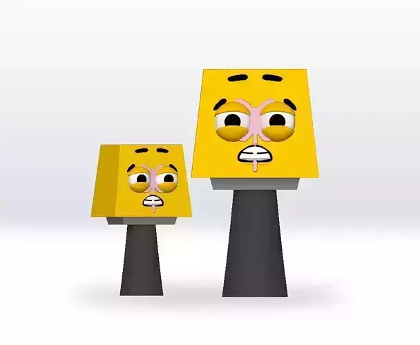 Sprunki OC Panic STL file 3D Model Fanart 3D print model