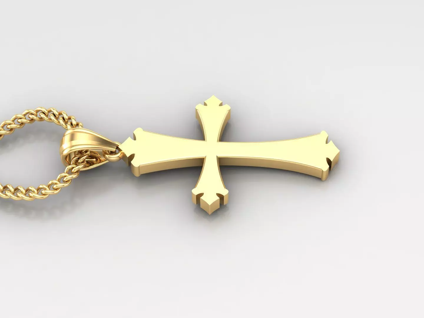 Jesus Christ Cross Pendant 3DM STL 1CP009 3D model_0