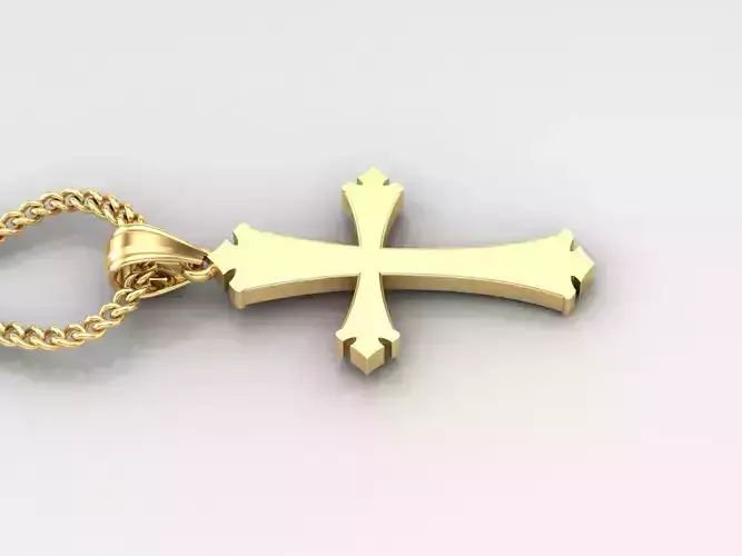Jesus Christ Cross Pendant 3DM STL 1CP009