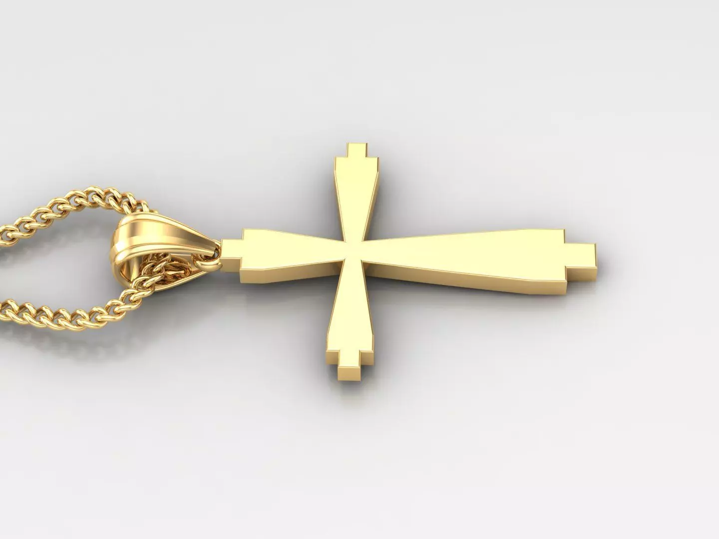 Jesus Christ Cross Pendant 3DM STL 1CP001 3D model_0