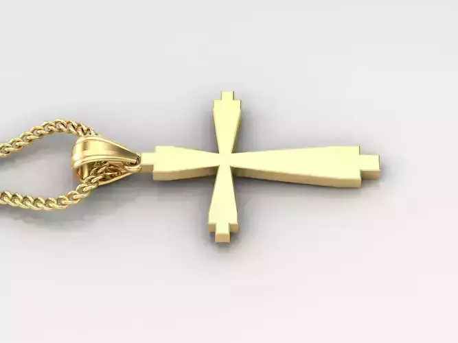 Jesus Christ Cross Pendant 3DM STL 1CP001