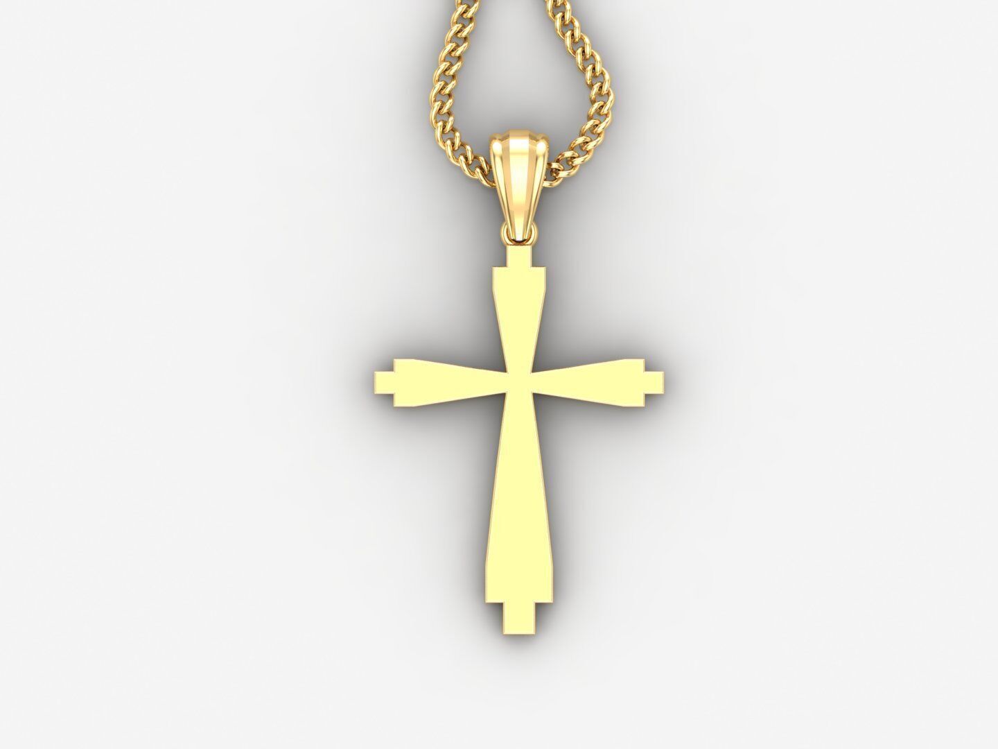 Jesus Christ Cross Pendant 3DM STL 1CP001 3D model_4