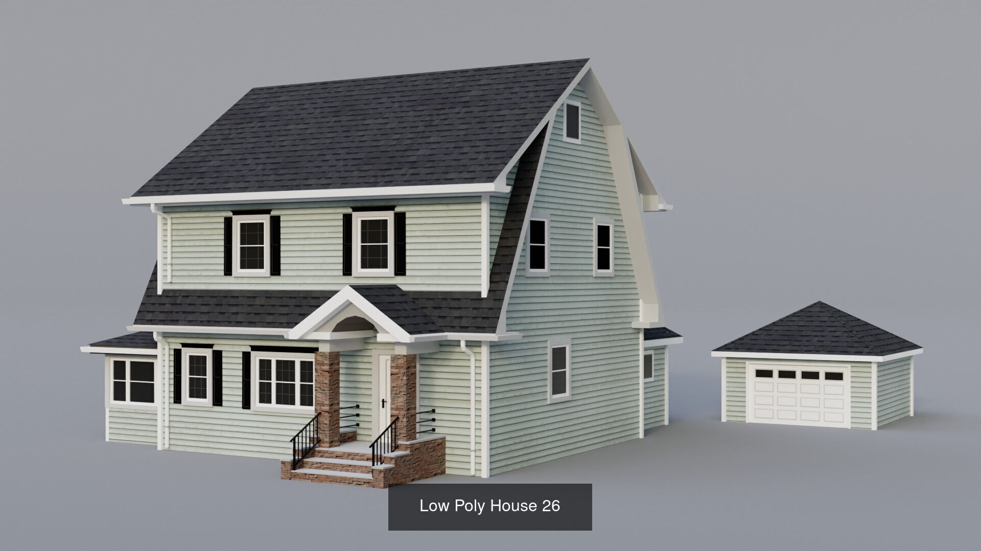 30 Low-Poly House Collection _29