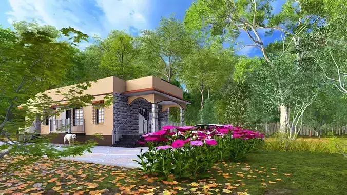 Residential Exterior 3d model