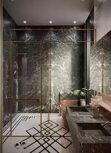 Luxury Bathroom 3D model