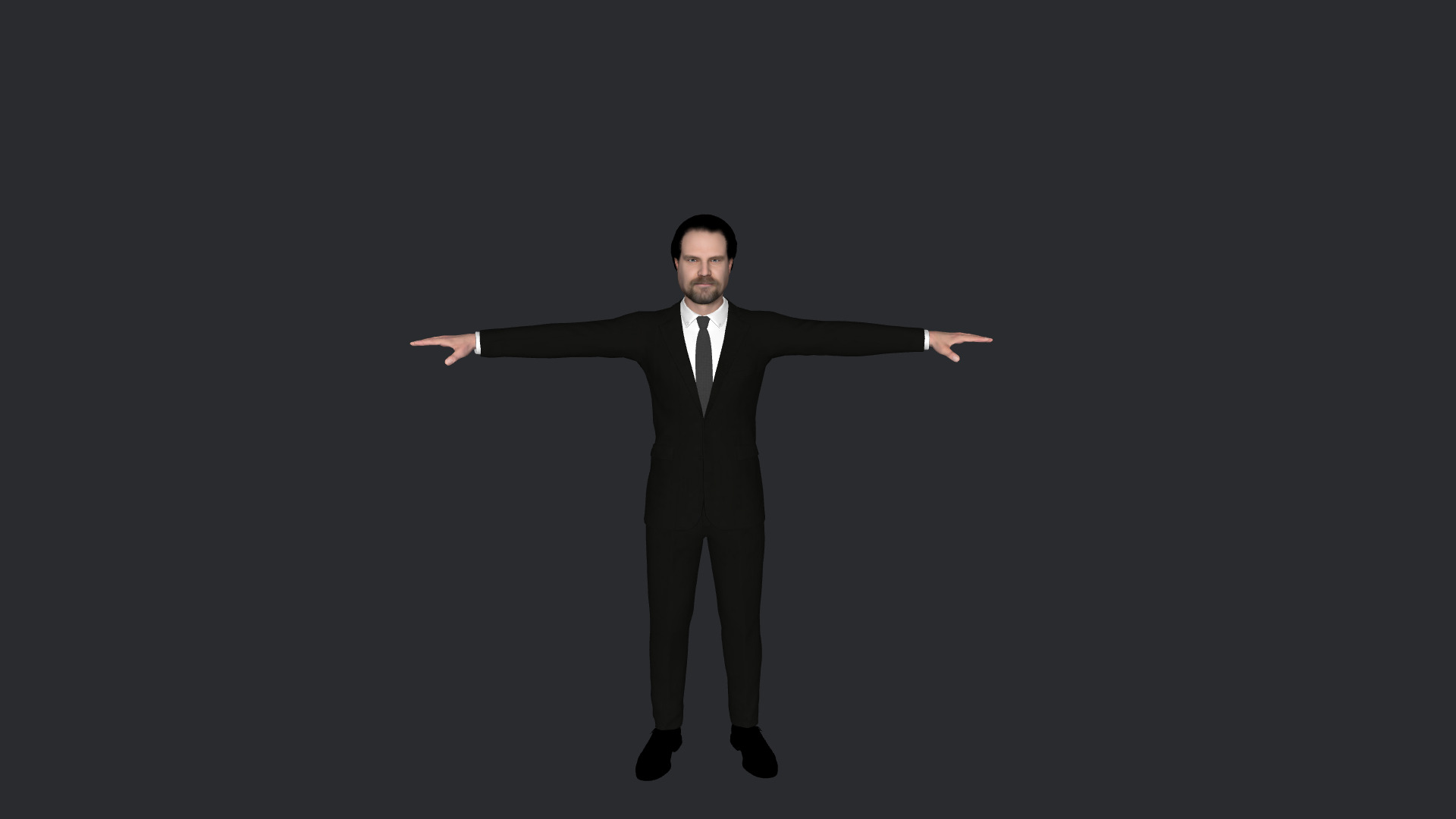 David Harbour Hyper Realistic Full Body Rigged 3D Character 3D model_2