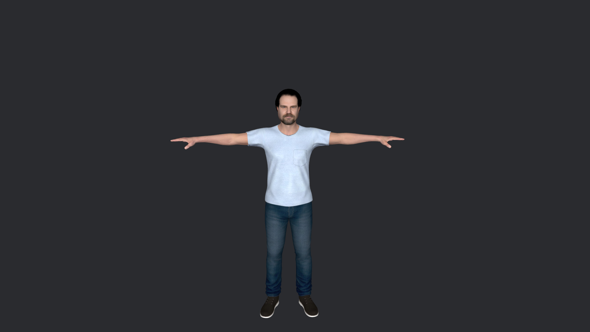 David Harbour Hyper Realistic Full Body Rigged 3D Character 3D model_7