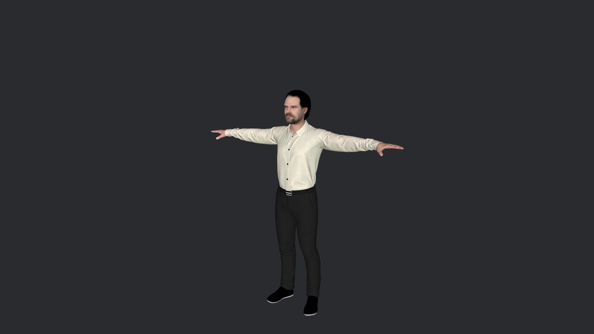 David Harbour Hyper Realistic Full Body Rigged 3D Character 3D model_13