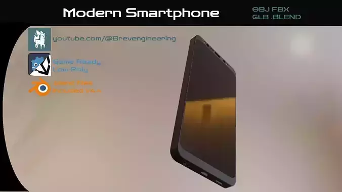 High quality Modern Smartphone Model