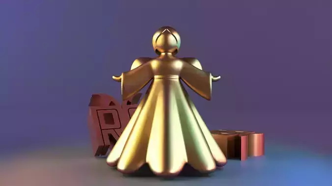 Minimal Angel Candle Mold