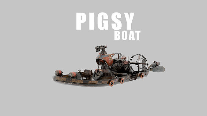 Pigsy Boat 3D model