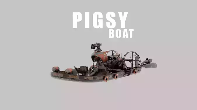 Pigsy Boat 3D model