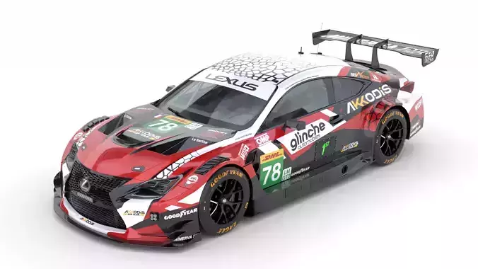 Lexus RCF LMGT3 2025 WEC 3D model
