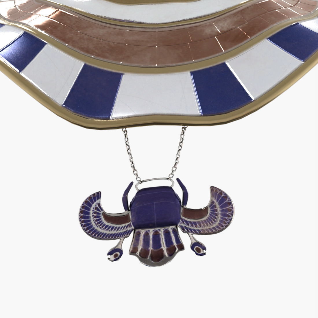 Cleopatra - Queen Of Egypt Rigged Animated Low-poly 3D model_17