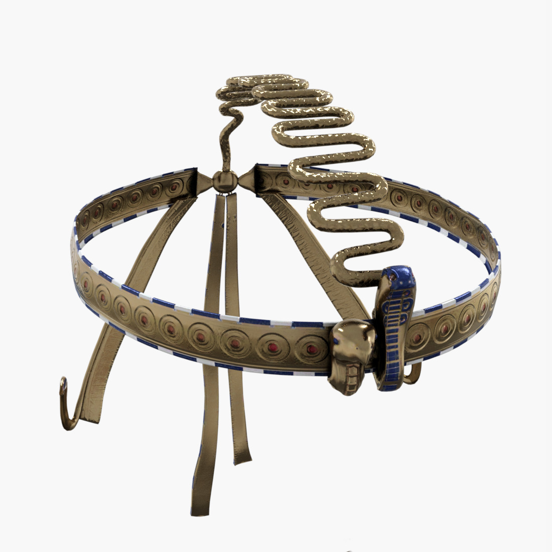 Cleopatra - Queen Of Egypt Rigged Animated Low-poly 3D model_16