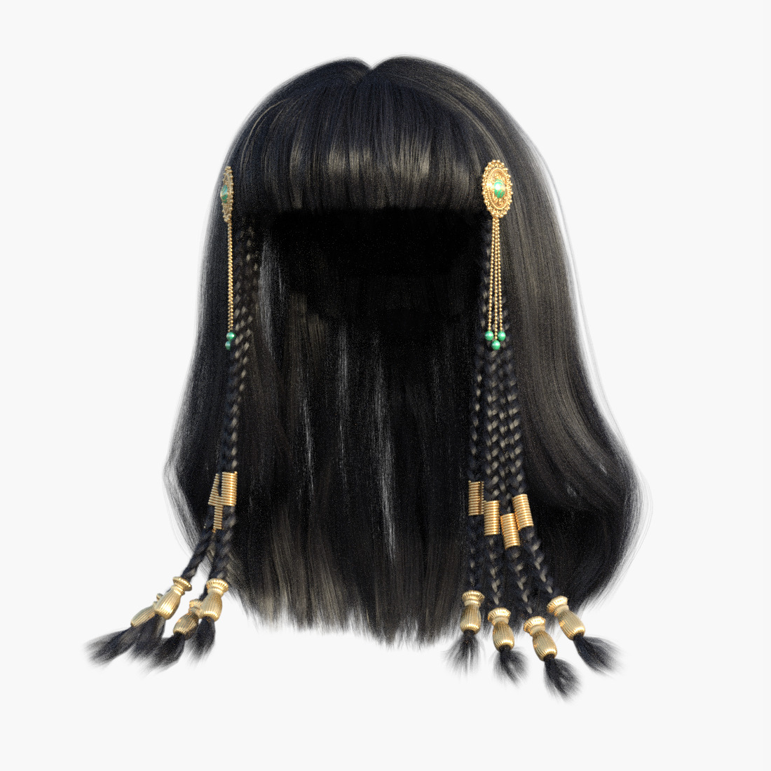 Cleopatra - Queen Of Egypt Rigged Animated Low-poly 3D model_12