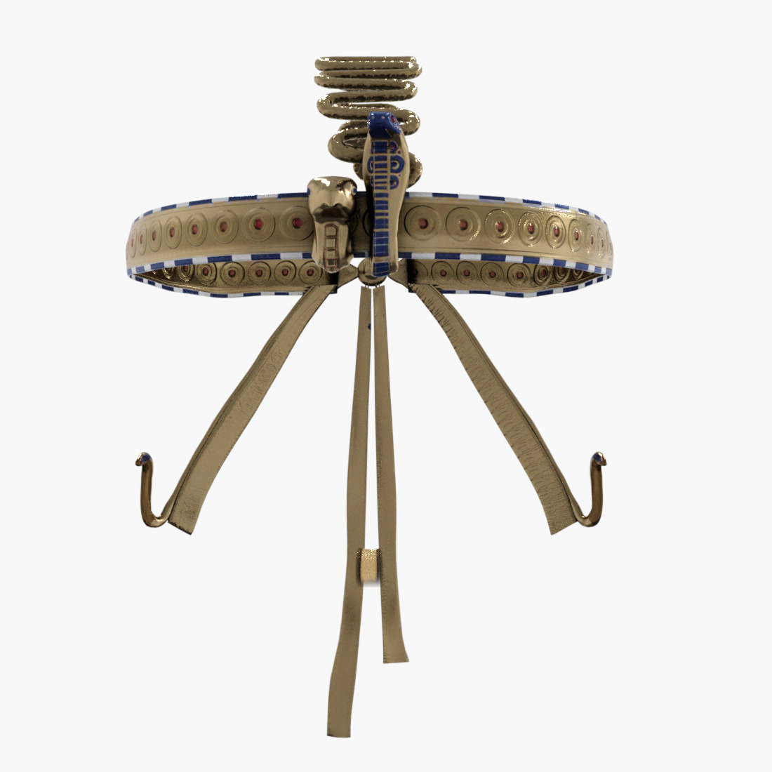 Cleopatra - Queen Of Egypt Rigged Animated Low-poly 3D model_13