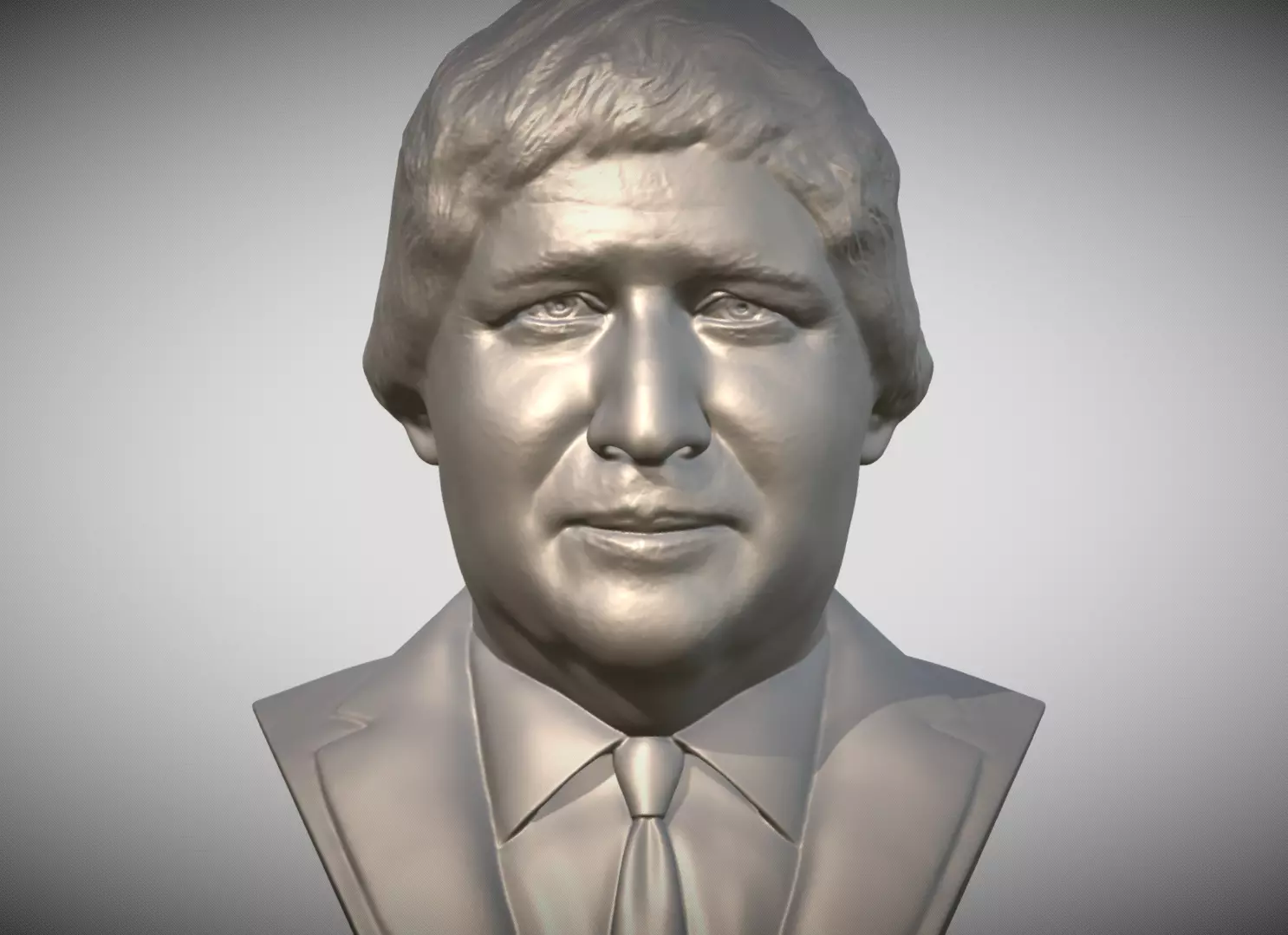 Boris Johnson bust 3D print model_0