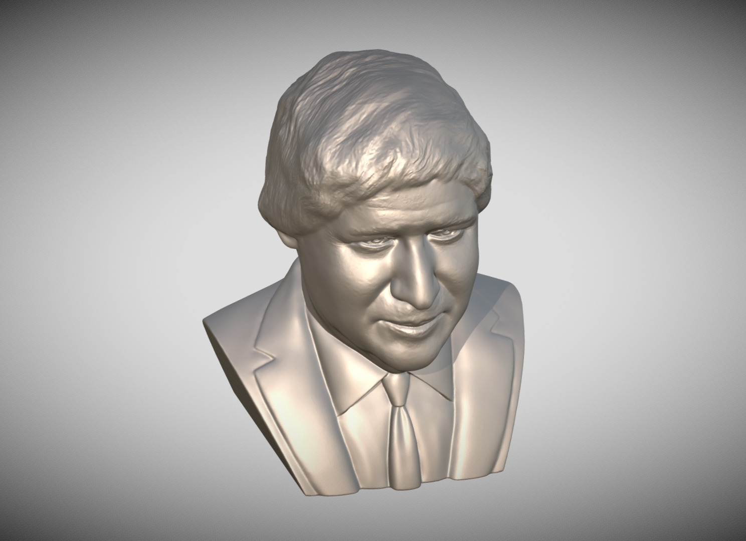 Boris Johnson bust 3D print model_11