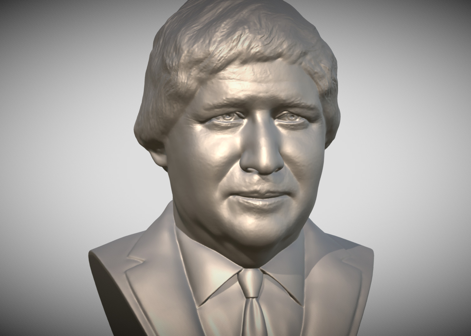 Boris Johnson bust 3D print model_8