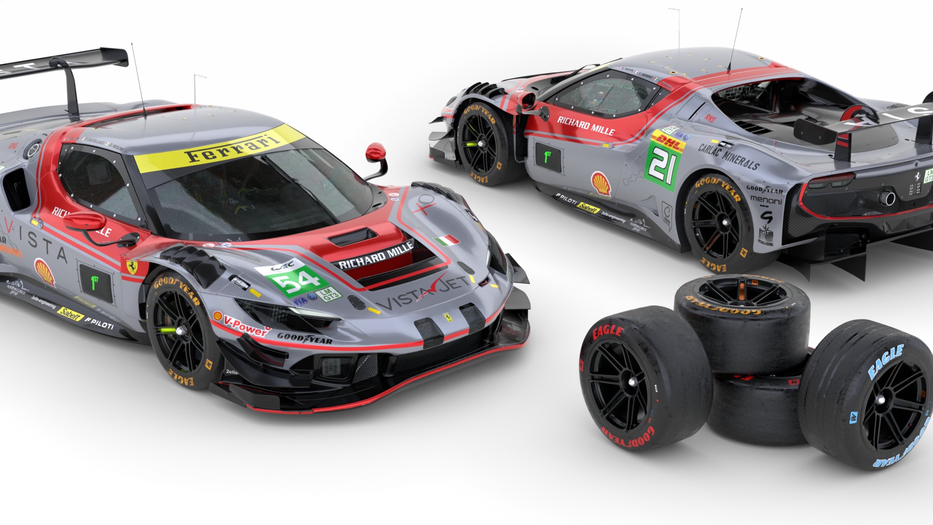 2025 WEC Lmgt3 Pack 3D Model Collection_1