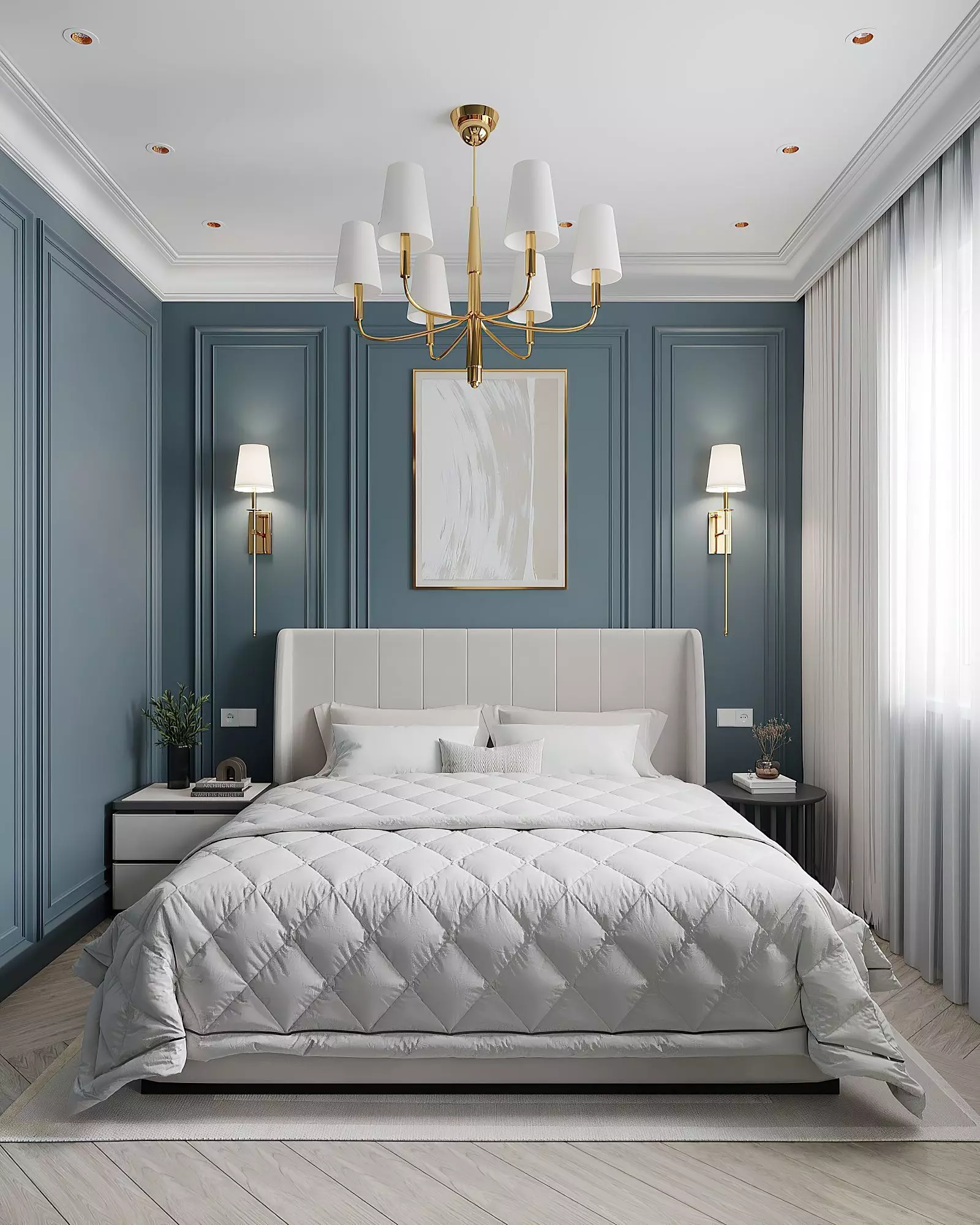 Bedroom Neoclassic 3Ds Max Corona Render 3D model