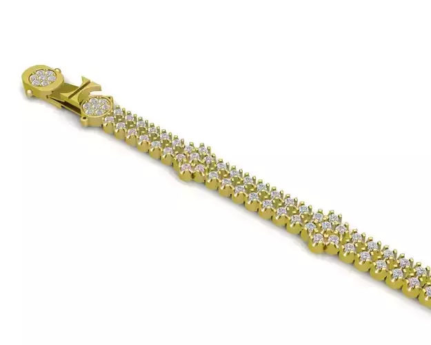 4a Diamond Tennis Bangle Bracelets