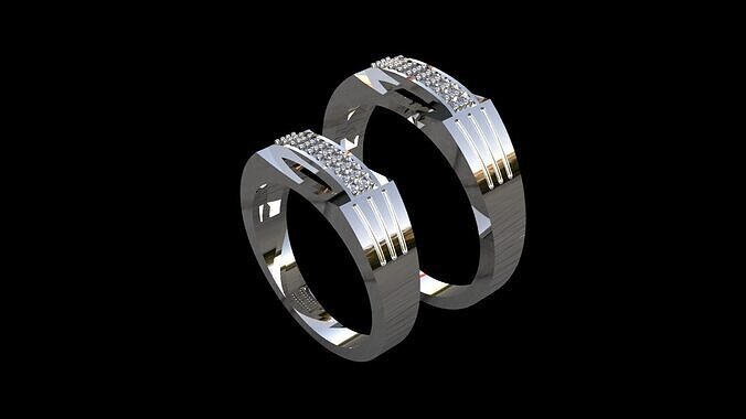 wedding ring for men and woman Free 3D print model