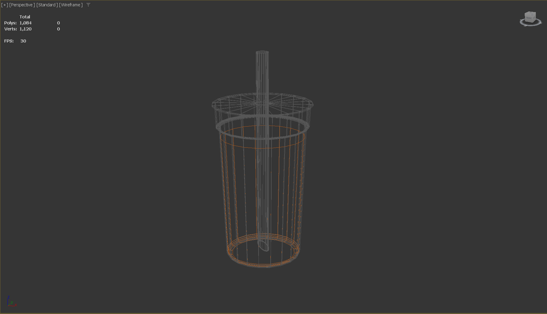 Stylized Low-Poly Pearl Milk Tea Low-poly 3D model_9