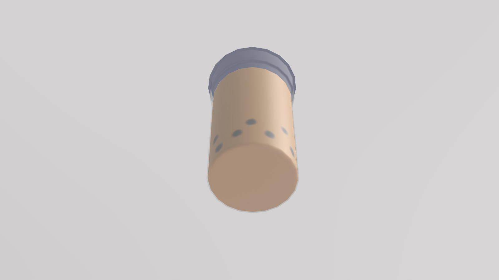 Stylized Low-Poly Pearl Milk Tea Low-poly 3D model_7