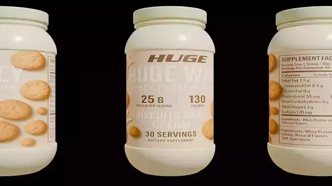 Protein powder container