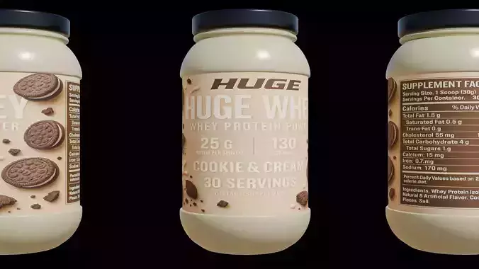 Protein powder container