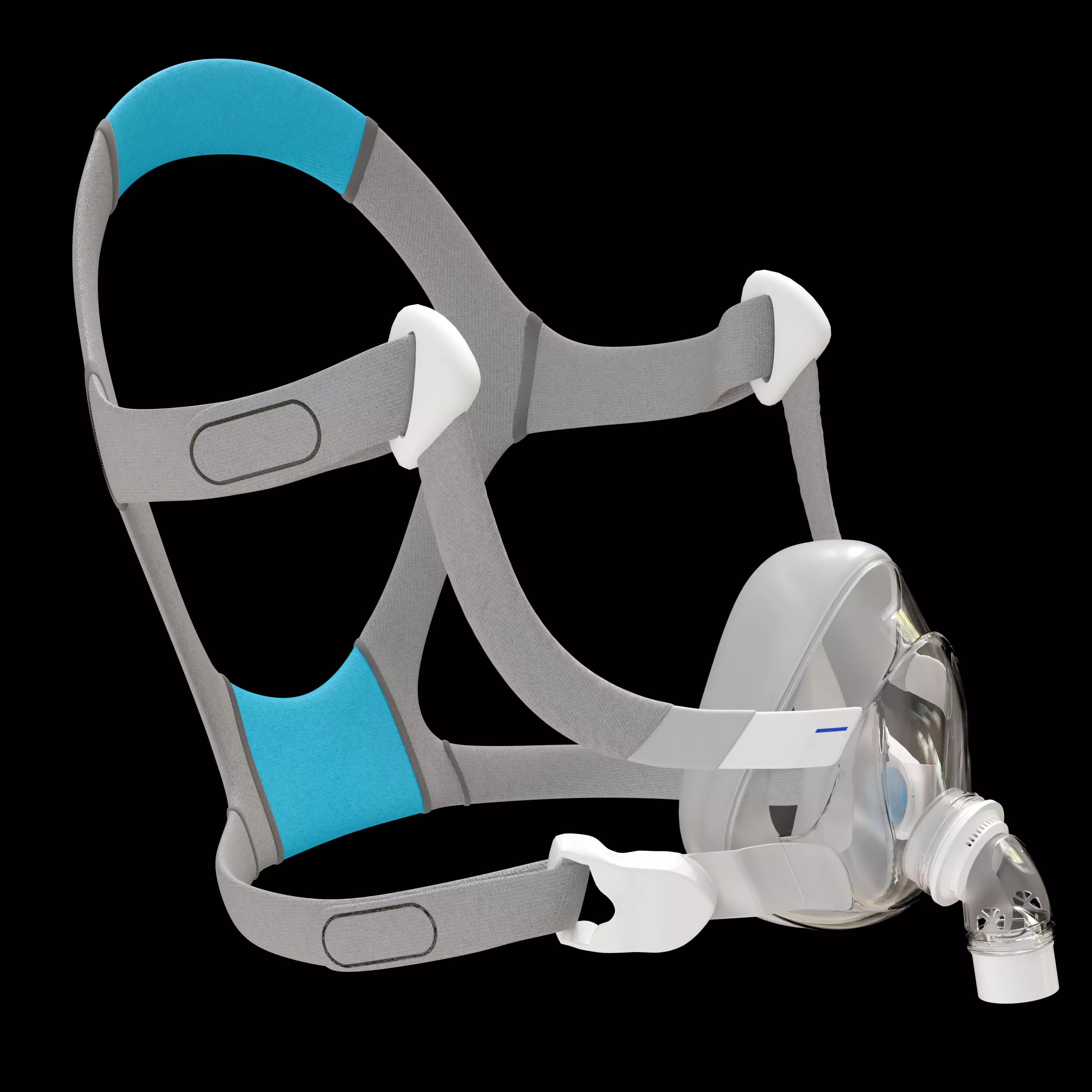 CPAP Oxygen Mask  3D Medical Product Model  Blender Game-Ready 3D model_0